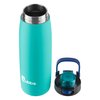 Bubba Radiant Stainless Steel Rubberized Chug Water Bottle, 24 Oz, Island Teal