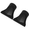 Plastic Hair Dryer Nozzle 2Pcs - Black, Nylon, Corded Electric