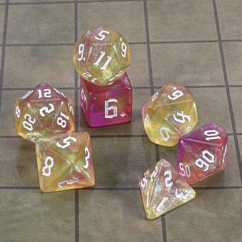 CiaraQ DND Polyhedral Dice Set with Dice Bag for Dungeons and Dragons RPG MTG Role Playing Table Games