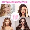 JYHi Heatless Hair Curler Rod Headband Skin No Heat Hair Curls for Long Hair with Removable Adjustable Straps Sleep In Over Night Heatless Curling Hair Roller for Women Girls Pink