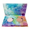 Honeybee Gardens Mini Skinny Duo Eye Shadow Compact in Cameo and Porcelain, Longlasting, Refillable & Customizable, Vegan, 26mm Pans