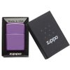 Zippo Lighter - Personalized Message Engraved on Backside Unique Colored Windproof Lighter (Purple #24747)