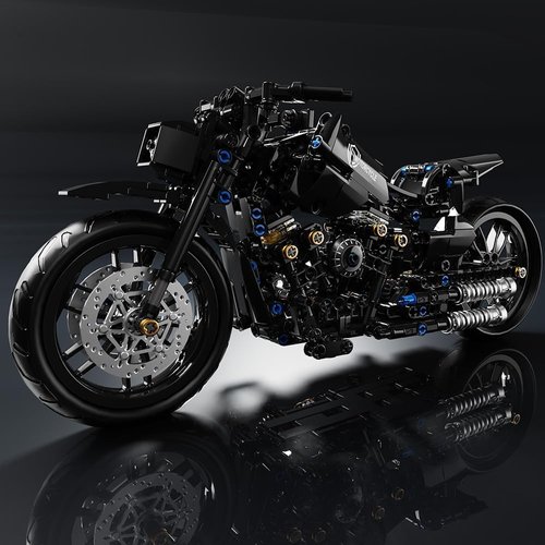 RiceBlock Motorcycle Toys Building Blocks Set, 1:8 Scale Model Gift, Suitable for Motorcycle Models for Boys Age 8-12, 575 Pieces