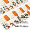 NAILOG Semi Cured Gel Nail Strips, 34 pcs Salon-Quality Gel Nail Stickers, Long Lasting Nail Wraps for Women with Soft Gel Finish | Butterflies
