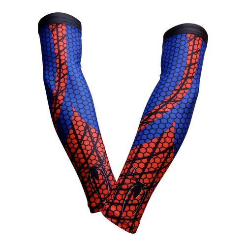 Sports Farm PAIR Compression Elbow Arm Sleeves (ADULT SMALL, SPIDER)