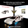 Kyglaring LED Lighting Kit, Compatible with leg0 10337 Lamborghini Countach 5000 Quattrovalvole Model,leg0 Sets Not Included!(RC Version)