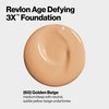 Revlon Age Defying 3X Makeup Foundation, Firming, Lifting and Anti-Aging Medium, Buildable Coverage with Natural Finish SPF 20, 060 Golden Beige, 1 fl oz