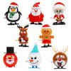SULOLI Christmas Wind Up Toys, 8 PCS Xmas Gift Stocking Stuffers Goody Bag Fillers for Kids Party Favors