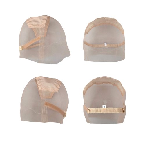 Full Lace Wig Cap with adjustable straps Wig base for Ventilating or Knotting Wig foundation Wig Making Cap (Medium 22.5inch, Transparent)