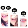 8 Pairs Elf Ears Vampire Fangs Cosplay Teeth with Teeth Adhesive Pellets for Cosplay Costume Dress up Accessories Halloween Party Favors