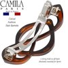 Camila Paris CP2425 French Hair Barrettes for Women Thick Hair, Hair Clip Tortoise Shell, Strong Hold Grip Barrette Hair Clips for Women, No Slip Styling Hair Accessories for Women, Made in France