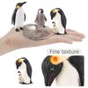 WONWONTOYS 4PCS Penguin Lifecycle Antarctica Penguin Figurines Toy Playset Arctic Penguins Early Educational Toys Cake Decoration Christmas Birthday Party Supplies Decor
