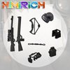 HIMIRICH 38 Pcs WW2 Military Weapons Pack Soldier Style Weapon Accessories, Army Gun Sets Toys Compatible with Classic Building Blocks for Children Age 6 to 15 Years
