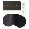 Heated Eye Mask for Dry Eye Relief - Stye Eye Treatment, Warming Eye Mask for Dry Eyes Mask Warm Compress for Eyes, Sinus Mask Heated Eye Patch - Dry Eye Mask with Moist Heat Electric Warming - Black