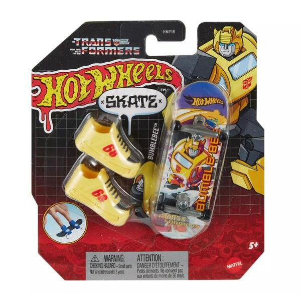 Hot Wheels Skate Transformers Bumblebee Finger Skateboard