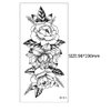 Temporary Tattoo Stickers Sketch Flower Blossom Sexy Tattoo Stickers Waterproof Lasting Fake Tattoos for Girl Women Shoulder Arm Chest Leaf Tatoo Adults Beauty Sheet of 16