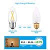 AIELIT B11 Vintage E26 LED Candelabra Light Bulbs, 2W (25W Equivalent), Warm White 2700K, Clear Glass, 200 Lumens, Dimmable LED Edison Bulb for Chandelier Ceiling Fan Pendant Lights, 8-Pack