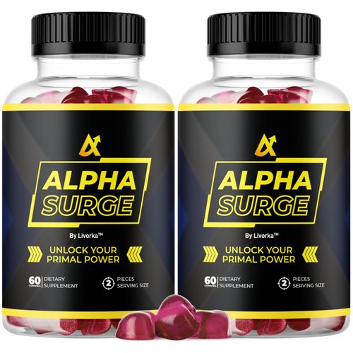 (2 Pack) Alpha Surge Gummies All Natural Premium Support Advanced Formula, 120 Gummies for 2 Months