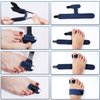 2pcs Toe Splints for Straightening, Dark Blue Toe Brace for Broken Toe straighteners for Hammer Toes Crooked Toes Bent Toes (2 Styles)