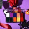 BOBISUKA Cream Lip Color Palette, High Impact 10 Halloween Colors Matte Lipstick Makeup Palette, Moisturizing Waterproof Creamy Formula Lipstick Palette - Halloween