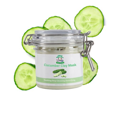 Princess Pippa's Place Cucumber Kaolin Clay Mask- Moisturizing Cucumber Mask for Face Pore Reducing & Deep Cleansing-Detoxifying Clay Face Mask- Anti Aging & Acne Mask Treatment (8.8 Oz)