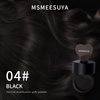 MSMEESUYA Hairline Powder Instantly, Fill In Fine or Root Touch up powder,Thinning Hair Instantly Thicker Touch Up for Windproof&Sweatproof, Darkroot touch up for Men & Women (BLACK丨4g/0.14Ounce)