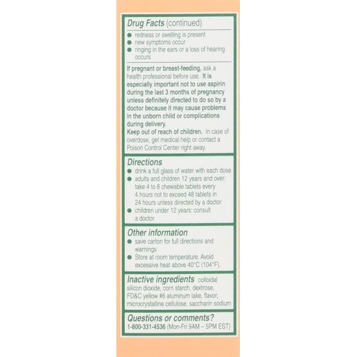 Bayer Aspirin Regimen 81mg Chewable Tablets | #1 Doctor Recommended Aspirin Brand | Pain Reliever | Orange Flavor | 108 Count, 36 Count (Pack of 3)