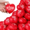 36 Pcs 2.76'' Jesus Loves You Heart Stress Balls Red Heart Shaped Squeeze Ball Stress Relief Balls Easter Relieve for Adults Party Favors Reward(Jesus, Red)