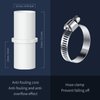 2 Pieces drain hose Connectors, Fit for 0.8 Inch, Hose Washer Extension Adapter with 4 Pieces Clamps for washing machine, Dishwasher Water Pipe