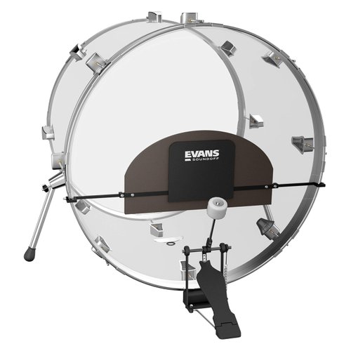 Evans Soundoff Drum Mute Pads - Drum Pads for Acoustic Drum Sets - Drum Mutes Pack - For Bass Drums - Great for Silencing Drum Kits to Practice - Fits 18-26" Bass
