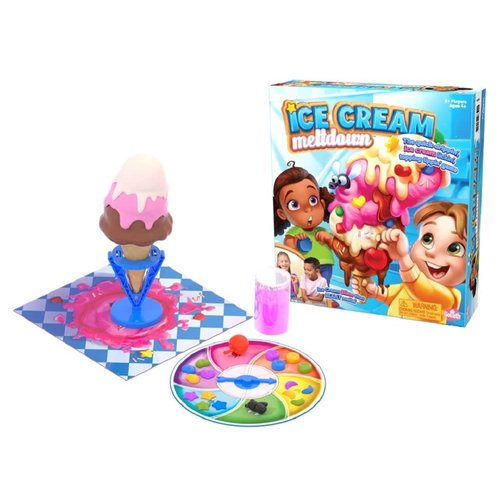 Goliath Ice Cream Meltdown Game - Be First to Get Your Treats on The Ice Cream Cone Before It Melts! Slime Game - Ages 4 and Up, 2+ Players