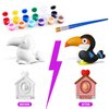 VCENT TOY Kids Arts and Crafts Set Painting Kit, STEAM Creative Activity DIY Toys for Boys Girls Toddlers, Ceramics Plaster Painting Insects Birds Space Figurines