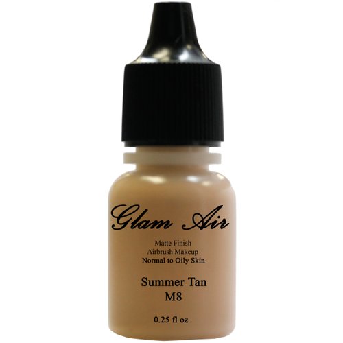 Glam Air Airbrush M8 Summer Tan Matte Foundation Makeup (Ideal for Normal to Oily Skin)