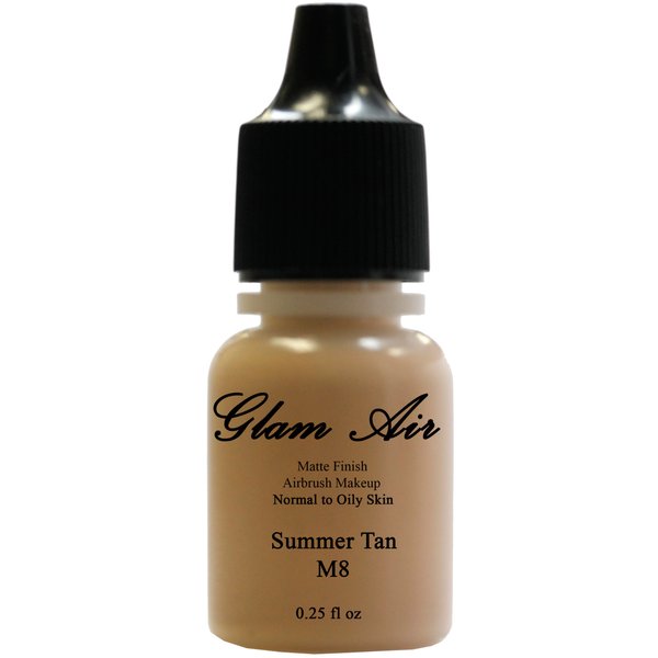 Glam Air Airbrush M8 Summer Tan Matte Foundation Makeup (Ideal for Normal to Oily Skin)