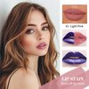 BANGFENG 3Pcs Peel-Off Lip Tint Set - Tattoo Lip Stain Kit in 3 Vibrant Colors, Long-Lasting Matte Finish, Moisturizing Peel-Off Lip Mask, Waterproof & Smudge-Proof, 24H Color Hold (3PCS, 3)