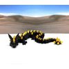 3D Printed Dragon, Black and Gold Articulated Crystal Dragon with Dragon Egg, Home Office Decor Executive Desk Toys, Fidget ADHD Toy for Autism/ADHD - D065