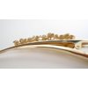 Generic Gold tone rose gold flowers and leaves metal alligator hair claw clip clamp