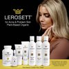 LEROSETT Face Wash for Clear Skin, Gentle Exfoliating Cleanser, Reduces Pores, Blemishes & Oily Skin, Plant-Based, 12 Botanicals, Glycolic Acid, Softens Skin, Vegan, Non-Drying 4 oz.