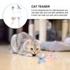 balacoo 4 Pcs Cat Teaser Wand Refill Kit, Butterfly Dragonflies Bee Teaser Toys Replacement for Cat Teaser Wand, Kitten Exercise Toys for Cat Dog Puppy