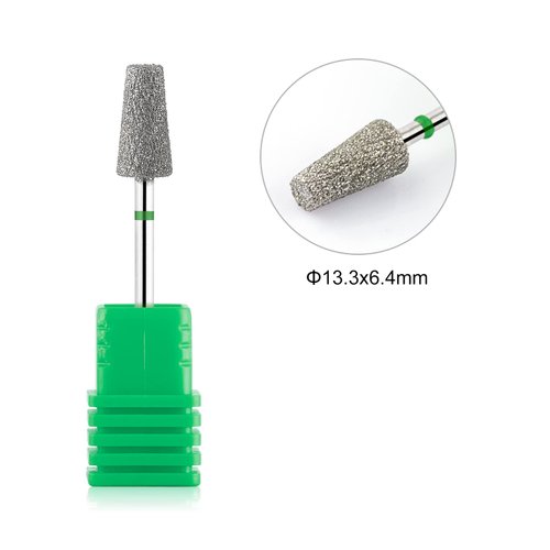 NMKL38 Barrel Diamond Nail Drill Bits Milling Cutter Rotary Cuticle Clean Burr for Nature Nail Drill Machine Accessories(1D-C)