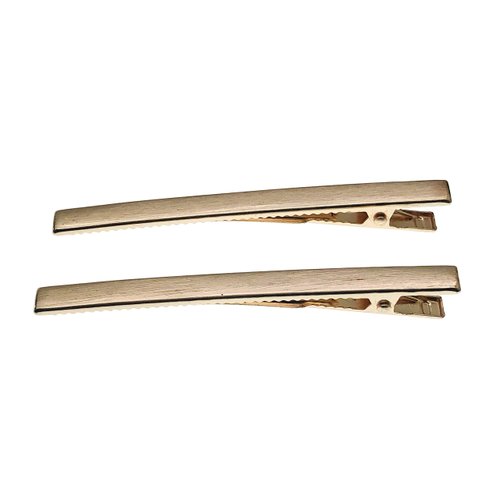 Invisible Brushed Metal Duck Bill Hair Clips Alligator Tight Bite Hair Pins Teeth Bows Hair Clips Hairdressing Salon Hair Grip DIY Accessories Hairpins for Hair Styling Hairdresser (Gold)