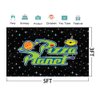 Pizza Planet Backdrop for Birthday Party Decorations Outspace Background for Baby Shower Party Cake Table Decorations Supplies Toy Story Theme Banner 5x3ft