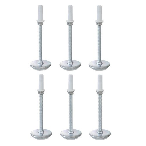 Adjust-A-Glide 5" Inch Legs Adjustable Height Threaded Bed Frame Glides - Set of 6