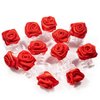 10Pcs Mini Rose Hair Claws Clip Rose Mini Hair Clip Small Hair Clamp Clip Rose Hair Barrettes Decorative Hair Clips Bridal Hair Barrettes Hair Accessories for Girls Women, Red