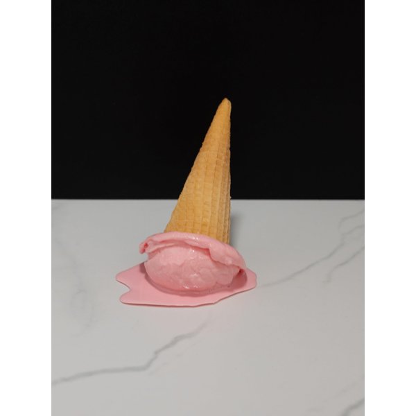Just Dough It Fake Melting Strawberry Ice Cream Cone