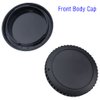 Body Cap and Rear Lens Cap Cover for Canon EOS EF EF-S Mount Camera on T7 T6 90D 80D 77D 70D 60D 5Ds 1DX 5D 7D / 6D Mark II III 200D Rebel SL3 SL2 T8i T7i T6i T6S T5i T5 T4i T3 T2ii T1i [2 Sets]