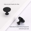 homdiy Cabinet Knobs Black Drawer Knobs Modern Cabinet Door Knobs 5Pack- HDLS9189BK Modern Drawer Dresser Knobs Single Hole Cupboard Knobs Round Knobs for Kitchen Cabinets
