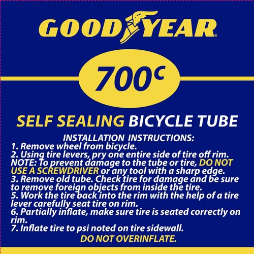 Goodyear Bicycle Tube, 25/32c | 25/32c Bike Tube with Butyl Rubber | Dependable Mountain Bike Tubes for Premium Cycling | ‎‎‎‎25/32c