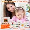 KJMYYXGS Toddler Preschool Educational Logic Key Toys, Kids Learning Toys Key Logic Game 3+ Years Old Boys Girls Children Montessori Toys for Ages 2-4, 40 Cards 80 Questions Logical Key Toy (Lv. 1)