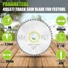 495377 491952 Track Saw Blade for TS 55, TSC 55, TS 60, ATF 55 E, HK 55, HKC 55 festool Track Saw Plunge Cut Saw 160mm, 2.2mm, 20mm 48t ATB festool Track Saw Accessories Crosscut 2-Year Warranty